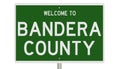 Highway sign for Bandera County