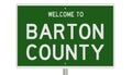 Highway sign for Barton County