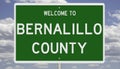 Highway sign for Bernalillo County Royalty Free Stock Photo