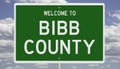 Highway sign for Bibb County
