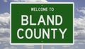 Highway sign for Bland County