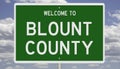 Highway sign for Blount County