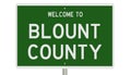 Highway sign for Blount County