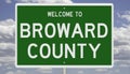 Road sign for Broward County