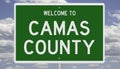 Road sign for Camas County