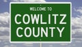 Road sign for Cowlitz County Royalty Free Stock Photo