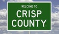 Road sign for Crisp County