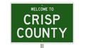 Road sign for Crisp County