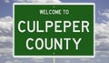 Road sign for Culpeper County
