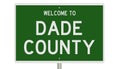 Road sign for Dade County