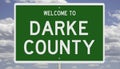 Road sign for Darke County Royalty Free Stock Photo