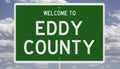 Road sign for Eddy County Royalty Free Stock Photo