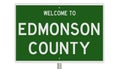 Road sign for Edmonson County Royalty Free Stock Photo