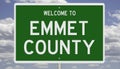 Road sign for Emmet County