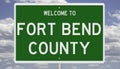 Road sign for Forth Bend County