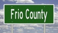 Road sign for Frio County Royalty Free Stock Photo
