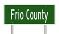 Road sign for Frio County Royalty Free Stock Photo