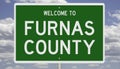 Road sign for Furnas County