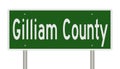 Road sign for Gilliam County Royalty Free Stock Photo