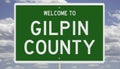 Road sign for Gilpin County