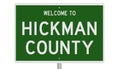 Road sign for Hickman County