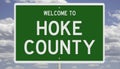 Road sign for Hoke County Royalty Free Stock Photo