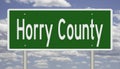 Road sign for Horry County Royalty Free Stock Photo