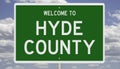 Road sign for Hyde County