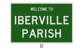 Road sign for Iberville Parish Royalty Free Stock Photo