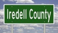 Road sign for Iredell County Royalty Free Stock Photo