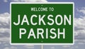 Road sign for Jackson Parish