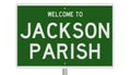 Road sign for Jackson Parish