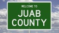 Road sign for Juab County Royalty Free Stock Photo