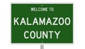 Road sign for Kalamazoo County