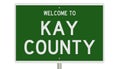 Road sign for Kay County