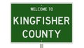 Road sign for Kingfisher County