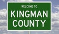Road sign for Kingman County