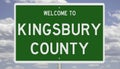 Road sign for Kingsbury County