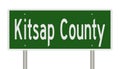Road sign for Kitsap County