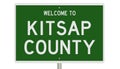Road sign for Kitsap County