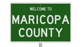 Road sign for Maricopa County Royalty Free Stock Photo