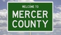 Road sign for Mercer County