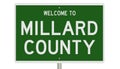 Road sign for Millard County