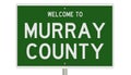 Road sign for Murray County Royalty Free Stock Photo