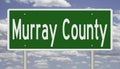 Road sign for Murray County Royalty Free Stock Photo