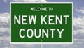 Road sign for New Kent County