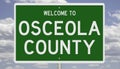 Road sign for Osceola County
