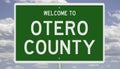 Road sign for Otero County