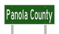 Road sign for Panola County