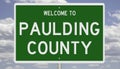 Road sign for Paulding County